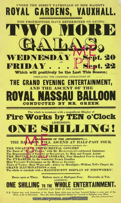 : Balloon event, Charles Green : Balloon event, Charles Green