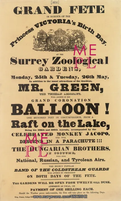 : Balloon event, Charles Green : Balloon event, Charles Green