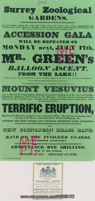 : Balloon event, Charles Green : Balloon event, Charles Green