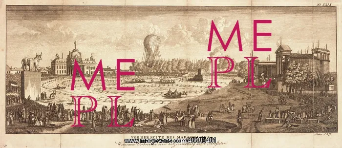 : Ballooning event, Champ de Mars, Paris : Ballooning event, Champ de Mars, Paris