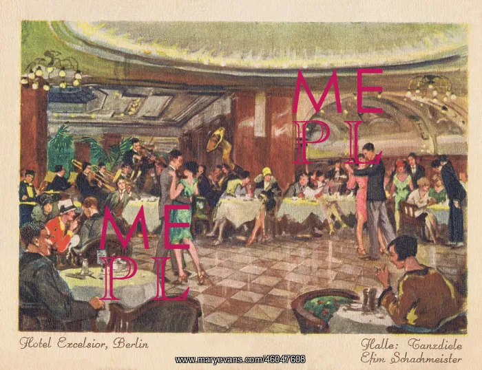 : Ballroom or dance hall in the Hotel Excelsior : Ballroom or dance hall in the Hotel Excelsior