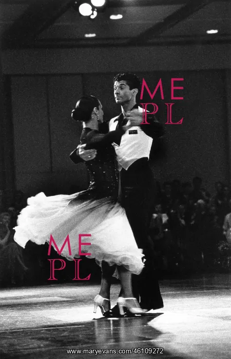  : Ballroom dancing couple in action