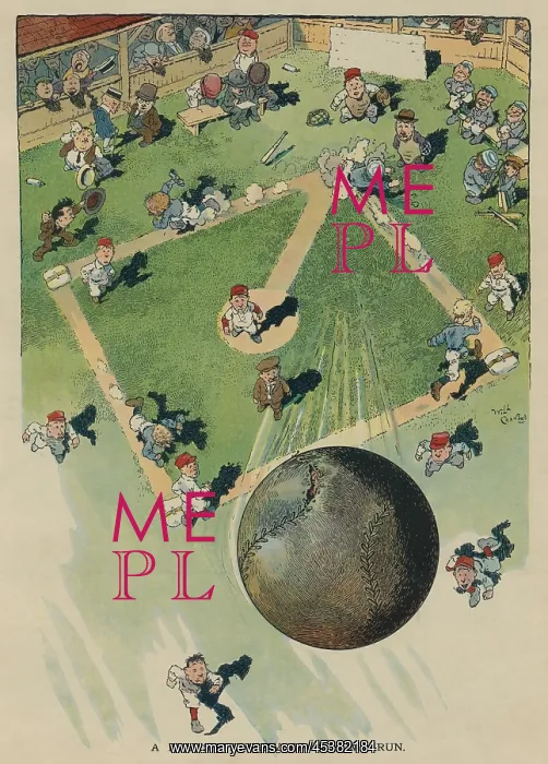 : BALLS-EYE VIEW OF A HOME RUN, by Will Crawford : BALLS-EYE VIEW OF A HOME RUN, by Will Crawford
