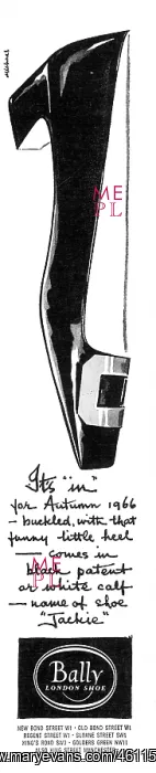 : Bally Jackie shoes advertisement : Bally Jackie shoes advertisement