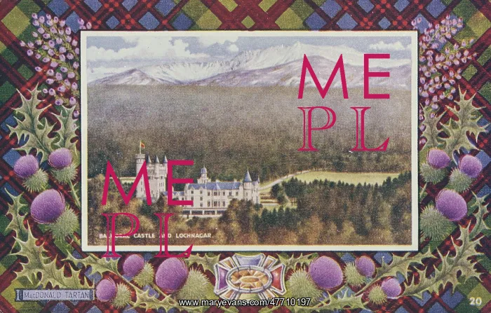 : Balmoral Castle and Lochnagar, Scotland : Balmoral Castle and Lochnagar, Scotland