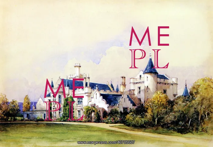 : Balmoral Castle, Scotland, 1852 : Balmoral Castle, Scotland, 1852