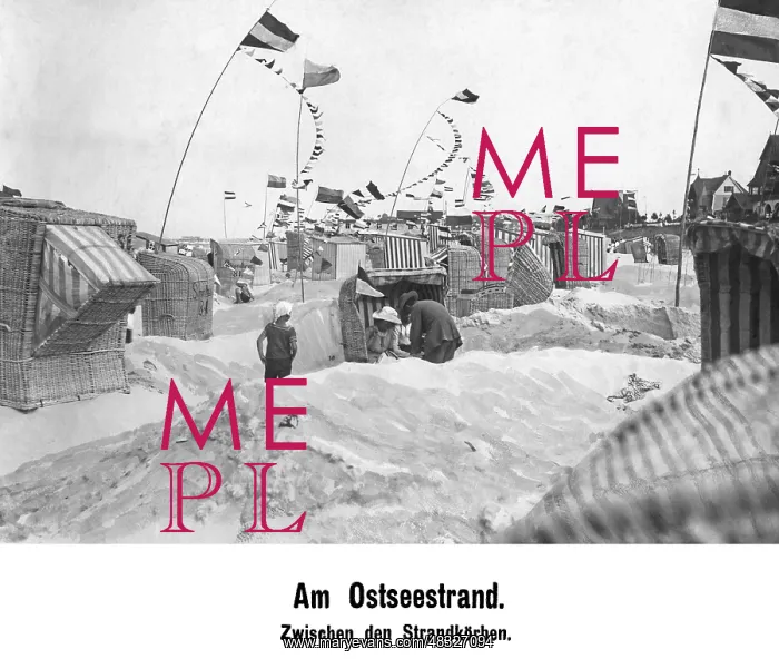 : On the Baltic Sea beach, 1919 : On the Baltic Sea beach, 1919