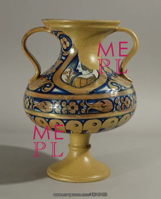 : Baluster vase with two handles : Baluster vase with two handles