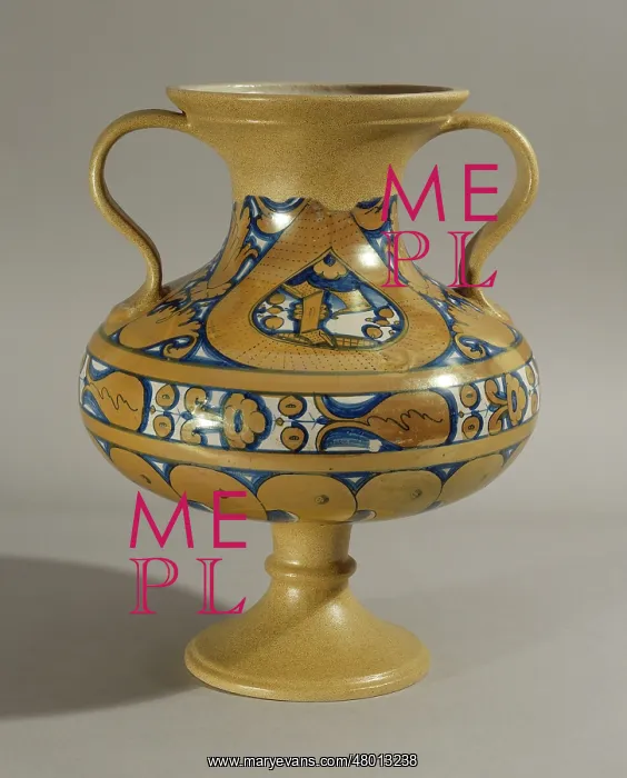 : Baluster vase with two handles : Baluster vase with two handles