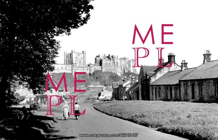  : Bamburgh, the Village and Castle c1950