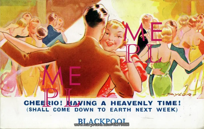 : Bamforth Comic Postcard, Blackpool, Lancashire : Bamforth Comic Postcard, Blackpool, Lancashire
