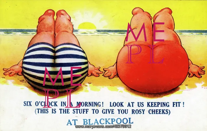 : Bamforth Comic Postcard, Blackpool, Lancashire : Bamforth Comic Postcard, Blackpool, Lancashire