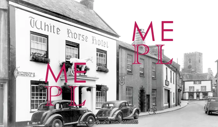  : Bampton, White Horse Hotel c1950