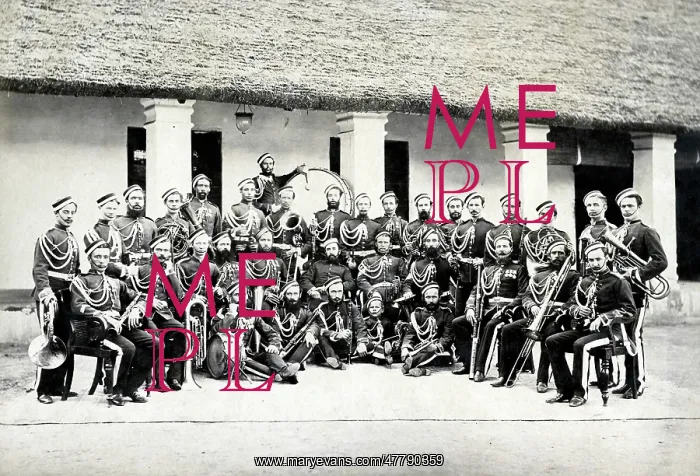: Band on the 2nd Dragoon Guards, India 1866 : Band on the 2nd Dragoon Guards, India 1866