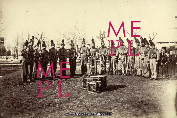 : Band of 9th Veteran Reserve Corps, Washington, DC, April, 18 : Band of 9th Veteran Reserve Corps, Washington, DC, April, 18
