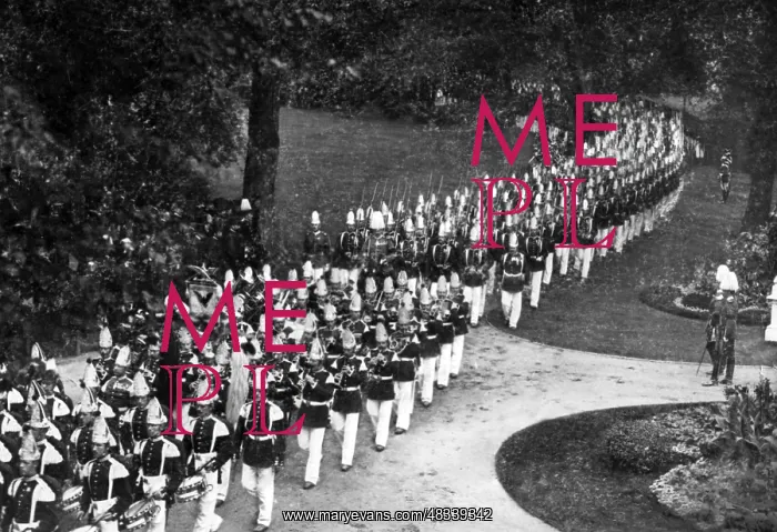 : Band of the Prussian Guards Regiment, around 1900 : Band of the Prussian Guards Regiment, around 1900