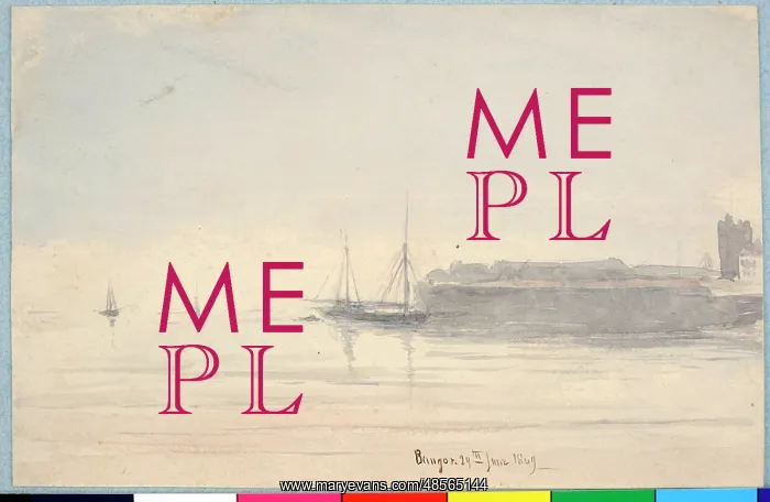 : Bangor (1849). Moore, James 1819 - 1883 : Bangor (1849). Moore, James 1819 - 1883