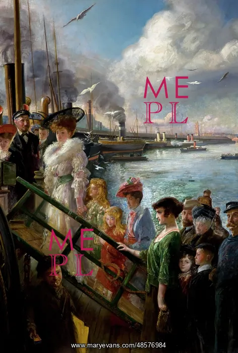 : Bangor Boat Right-hand Panel of Triptych shipbuilding in : Bangor Boat Right-hand Panel of Triptych shipbuilding in