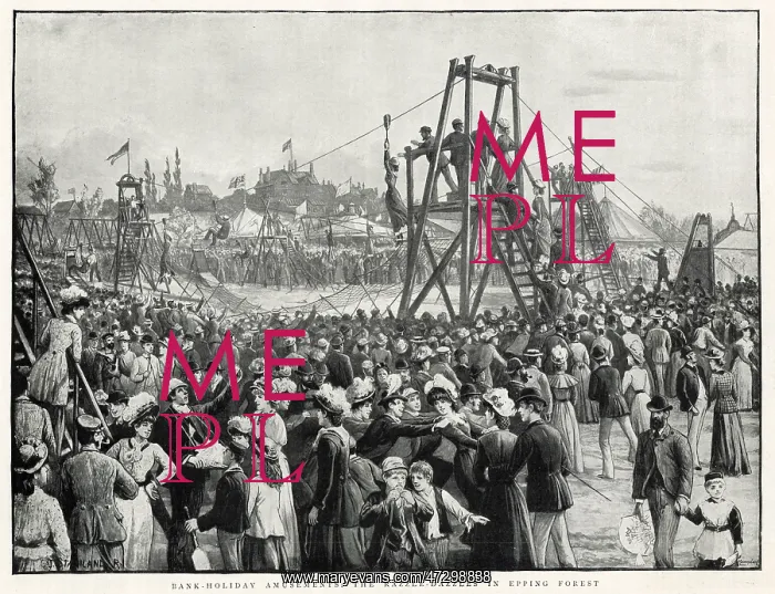 : Bank Hoilday at Amusements in Epping Forest 1893 : Bank Hoilday at Amusements in Epping Forest 1893
