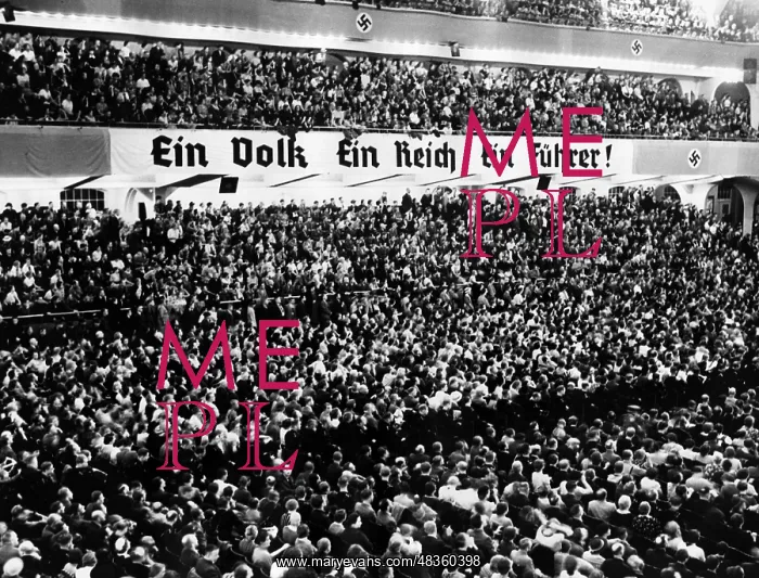 : Banner saying Ein Volk, ein Reich, ein Fuehrer! : Banner saying Ein Volk, ein Reich, ein Fuehrer!