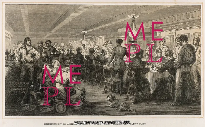 : Banquet aboard H.M.S Wellington : Banquet aboard H.M.S Wellington