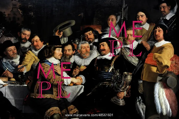 : Banquet of the Amsterdam Civic Guard in Celebration : Banquet of the Amsterdam Civic Guard in Celebration