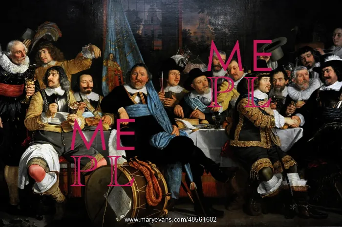 : Banquet of the Amsterdam Civic Guard in Celebration : Banquet of the Amsterdam Civic Guard in Celebration
