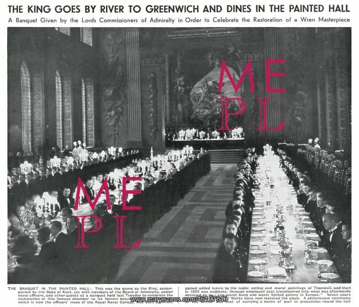 : Banquet in the Painted Hall, Greenwich : Banquet in the Painted Hall, Greenwich