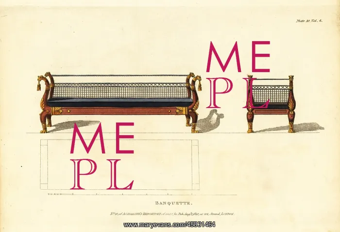: Banquette, 1810 : Banquette, 1810