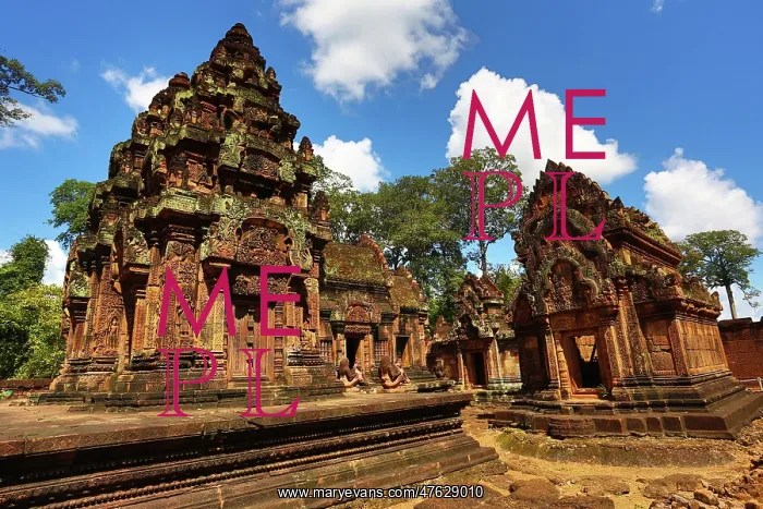  : Banteay Srey, Khmer Temple in Angkor, Siem Reap, Cambodia