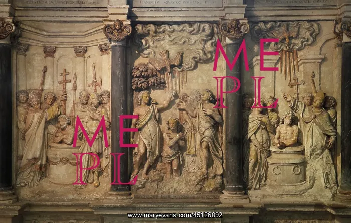 : Baptism altarpiece, Basilique Saint Remi, Reims, France : Baptism altarpiece, Basilique Saint Remi, Reims, France