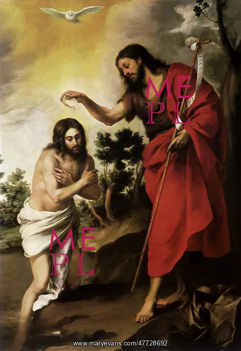  : Baptism of Christ, by Murillo