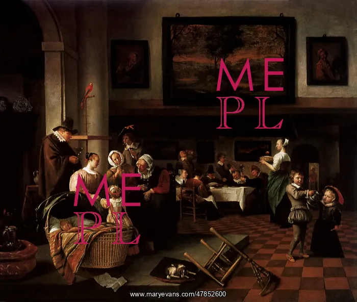  : Baptism, by Jan Steen