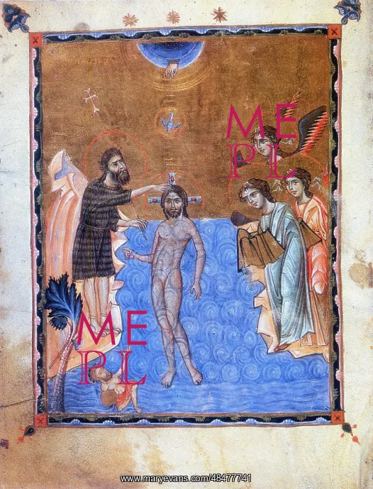 : Baptism of Jesus by John the Baptist. Armenian : Baptism of Jesus by John the Baptist. Armenian