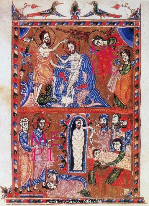 : Baptism of Jesus by St John the Baptist (top) : Baptism of Jesus by St John the Baptist (top)