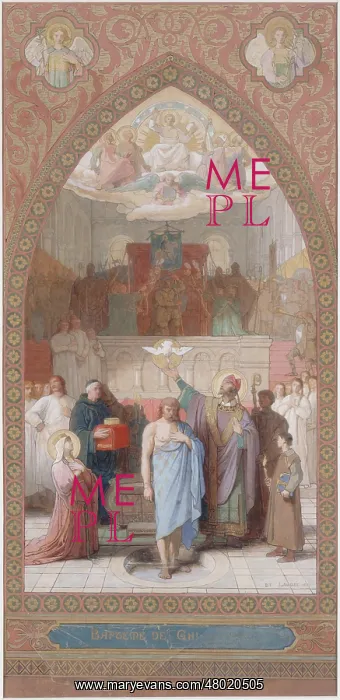: The baptism of King Clovis I : The baptism of King Clovis I