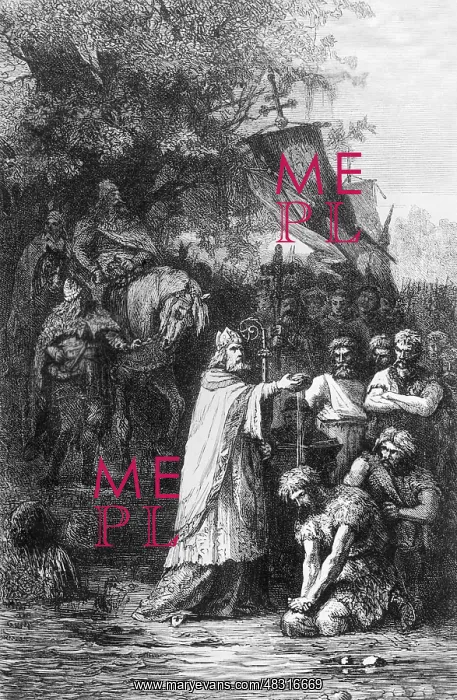 : Baptism and subjugation of the Saxons : Baptism and subjugation of the Saxons