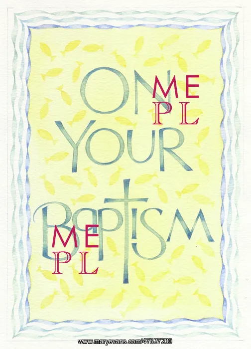 : On Your Baptism on a yellow background : On Your Baptism on a yellow background