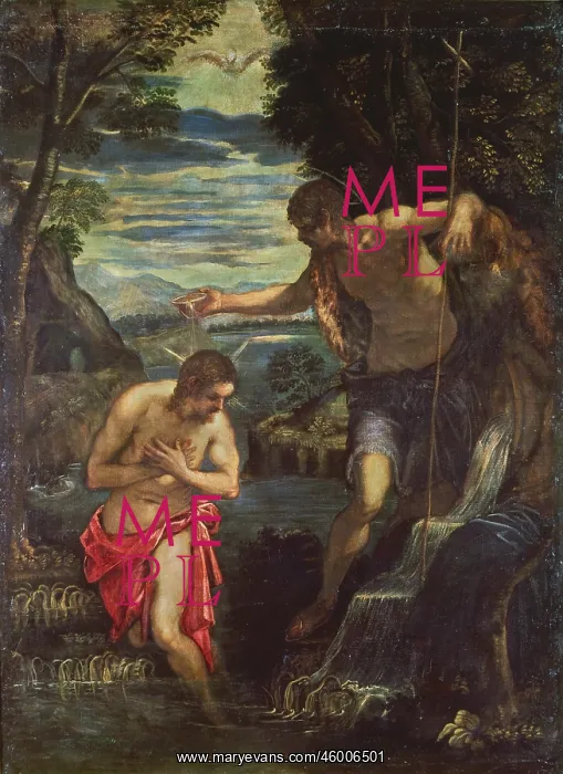 : Baptist of Christ, by Tintoretto : Baptist of Christ, by Tintoretto