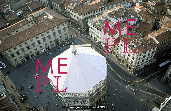 : Baptistry building, Florence, Italy, seen : Baptistry building, Florence, Italy, seen