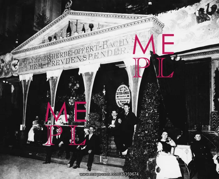 : Bar at a carnival in Munich, 1891 : Bar at a carnival in Munich, 1891