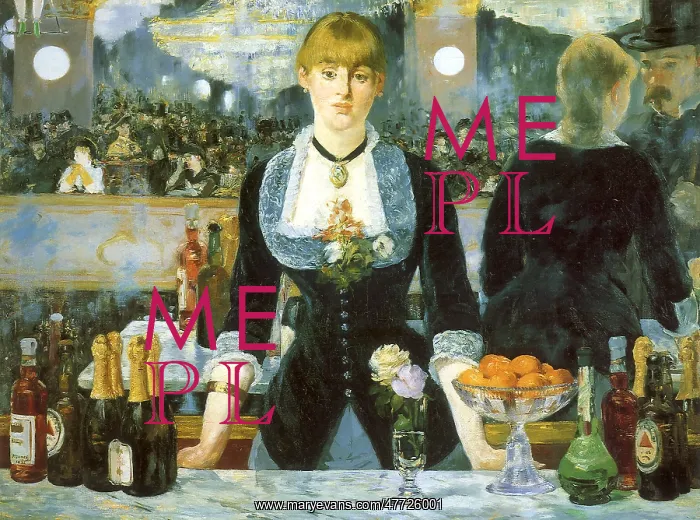 : Bar at the Folies-Bergere, by Manet : Bar at the Folies-Bergere, by Manet