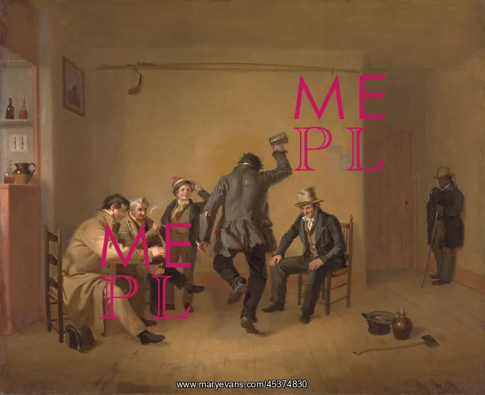 : Bar-room Scene, 1835, by William Sidney Mount : Bar-room Scene, 1835, by William Sidney Mount