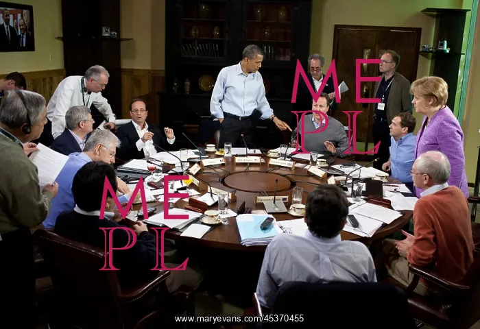 : Barack Obama hosts a G8 Summit working session in : Barack Obama hosts a G8 Summit working session in