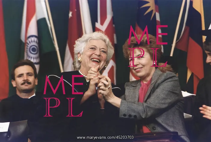 : Barbara Bush and Raisa Gorbachev deliver ? : Barbara Bush and Raisa Gorbachev deliver ?