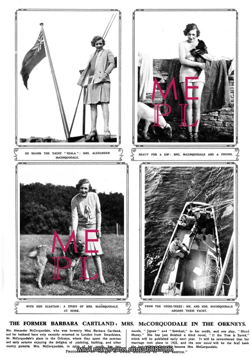 : Barbara Cartland in the Orkneys : Barbara Cartland in the Orkneys