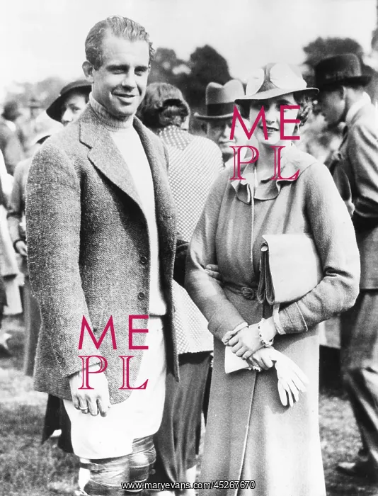 : Barbara Hutton, with her first husband, Georgian : Barbara Hutton, with her first husband, Georgian