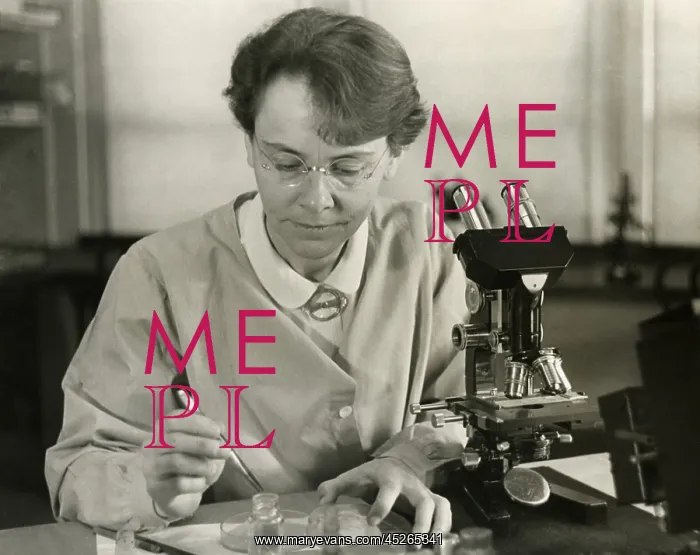 : Barbara McClintock, in her laboratory at Cold Spring : Barbara McClintock, in her laboratory at Cold Spring