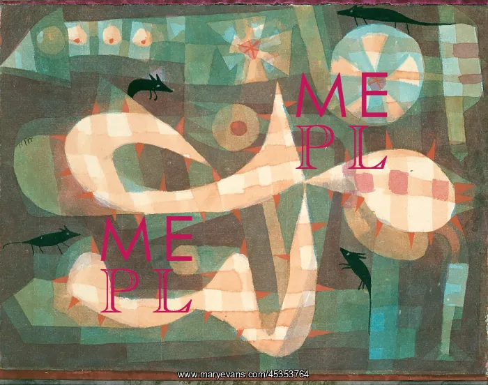 : THE BARBED NOOSE AND MICE, by Paul Klee : THE BARBED NOOSE AND MICE, by Paul Klee