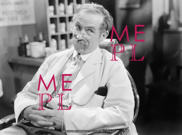 : Barber sitting on a chair waiting : Barber sitting on a chair waiting